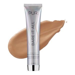 PÜR BARE IT ALL 12-HOUR 4-IN-1 SKIN-PERFECTING FOUNDATION IN TAN 45ML - BNIB